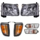 Headlight Kit For 01-04 Toyota Tacoma w/ Corner Light Turn Signal Light LH & RH