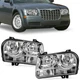 For 2005-2010 CHRYSLER 300 Pair Replacement Headlights Halogen ChromeHeadlamps