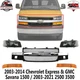 Front Grille Assembly & Headlight Kit For 2003-21 Chevy Express / GMC Savana Van