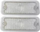 75-80 Chevy/GMC C10 Truck Front Clear Turn Signal Light Park Lamp Lens Set