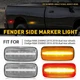 4x Left Right LED Side Marker Lights For Dodge RAM 2500/3500HD 2010 11-17 2018 D