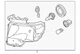 Genuine Ford Headlamp Assembly DL3Z-13008-A