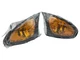 2x Amber Yellow Park Signal Corner Light For BMW 3 Series E46 02-05 Sedan Wagon