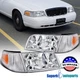 Fits 1998-2011 Ford Crown Victoria Headlights w/ Corner Signal Lamps 98-11 Pair