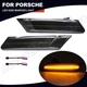 2X LED Side Marker Light Smoked For Porsche 911 Carrera Targa 987 Cayman Boxster
