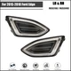 Front Fog Lights LED DRL Lamps Black Clear Right&Left For 2015-2018 Ford Edge