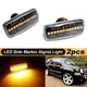 Clear Lens Amber LED Side Marker Lights For Dodge Avenger/Charger/Grand Caravan