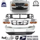 Front Bumper Chrome & Headlights Kit For 1998-2000 Ford Ranger