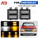 Clear Switchback LED Signal Blinker Corner Light For Chevy GMC C/K Pickup Truck