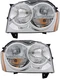 For 2005-2007 Jeep Grand Cherokee Headlight Halogen Set Pair