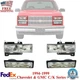 Front Headlights + Signal Lights LH & RH For 1994-1999 Chevrolet &GMC C/K Series