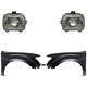 Halogen Headlight Kit For 1995-97 Toyota Tacoma LH RH Assembly with Fenders RWD