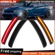 For 2015-2023 Dodge Charger 4pcs Smoked Front Rear LED Side Bumper Marker Lights