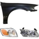Headlight Kit For 2000-2001 Toyota Camry Right 3pc