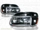 95-97-01 FORD EXPLORER / 97 MERCURY MOUNTAINEER BLACK HEADLIGHTS+SIGNAL BUMPER