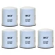 WIX Set of 5 Engine Oil Filters Spin-On For Chevy G30 Peugeot 304 404 504 505