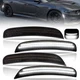 White LED Side Marker Lights for Dodge Charger 2015-2023 Smoked Lens Front Rear