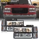 Fit For 94-00 Chevy GMC C/K 1500 2500 3500 LED DRL Chrome Clear Lens Headlights