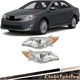 For Toyota Camry L LE SE 2012-2013 14 Headlights Chrome Halogen Headlamps LH+RH