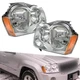 For Jeep Grand Cherokee 2005-2007 Headlights Headlamps Halogen Clear Lens LH+RH