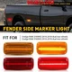 For 10-18 Dodge RAM 2500 3500 Dually Bed LED Fender Side Marker Light Lamp 4-12X