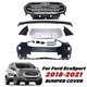 Front Bumper Cover Set with Grills For Ford EcoSport 2018 2019 2020 2021 2022