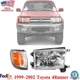 Front Headlight With Corner Lamp Passenger Side For 1999-2002 Toyota 4Runner