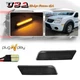 2x Smoke Corner Marker Reflector Amber LED Lights For Ford 10-13 Transit Connect