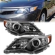 Pair Projector Headlights Headlamps Assembly For Toyota Camry 2012 2013 2014
