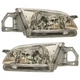 Headlight Driver and Passenger Side Fits 1999-2000 Mazda Protege DX ES LX