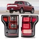 VLAND Pair LED Tail Lights For 2015-2020 Ford F-150 Clear Rear Brake Lamps