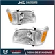 Headlight Assembly Fit For 2001-2004 Toyota Tacoma Halogen Chrome Housing Amber