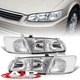Chrome Clear OE Style Driving Head Lights Lamps LH+RH For 2000-2001 Toyota Camry