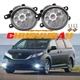For 2013 Toyota Sienna Pair Front Bumper Fog Light Lamp Replacement #8121006071