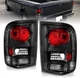 for 1993-1997 Ford Ranger Black JDM Replacement Brake Tail Lights Assembly Set -
