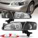 Black OE Style Replacement Head Light + Corner Lamp For 1998-2000 Toyota Corolla