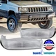 Fits 1993-1996 Jeep Grand Cherokee Bumper Lights Parking Signal Lamps 93-96