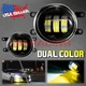 White/Yellow Dual Color 20W High Power LED Fog Light Kit For Lexus Toyota Scion