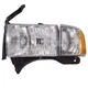 For 1999-2002 Ram 3500 Front Left Headlight Amber & Clear Plastic V