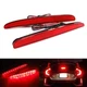 Red Lens LED Bumper Reflector Tail Brake Light For 2016+ Honda Civic X HB Type R