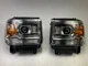 NEW Headlight Head Lamp Set PAIR 2014-2018 GMC Sierra Chrome Housing Clear Lens