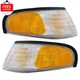 New Front Corner Light Driver and Passenger Side Set Fits 1994-1998 Ford Mustang