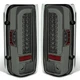 DOT Pair Smoke LED Tail Lights Brake Lamps For 90-97 Ford F150 F250 F350 Bronco