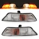 Pair Parking Turn Signal Side Marker Lights W/Bulbs For Ford Mustang 2015-2017