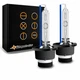 2x D2S 35W 8000K HID Xenon Replacement Low/High Beam Headlight Lamp Bulbs Blue