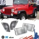 4PCS Clear Bumper Signal + Side Marker Lights For 1997-2006 Jeep Wrangler TJ