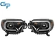 Black For Toyota Tacoma 2012-2015 LED Strip Bar Projector Headlights Left+Right