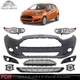 Front Bumper Cover Fascia & Grille Assembly Kit for 2014-2019 Ford Fiesta
