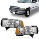 Left & Right Pair Headlight For 1999-2002 Dodge Ram 1500 2500 3500