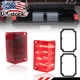 2X Red LED Rear Tail Brake Light Lenses For 1968-1969 El Camino & Chevelle Wagon